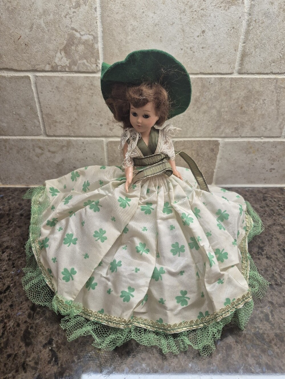 St. Patrick’s Day Doll, 1950s Irish Original Clothes Duchess Shamrock